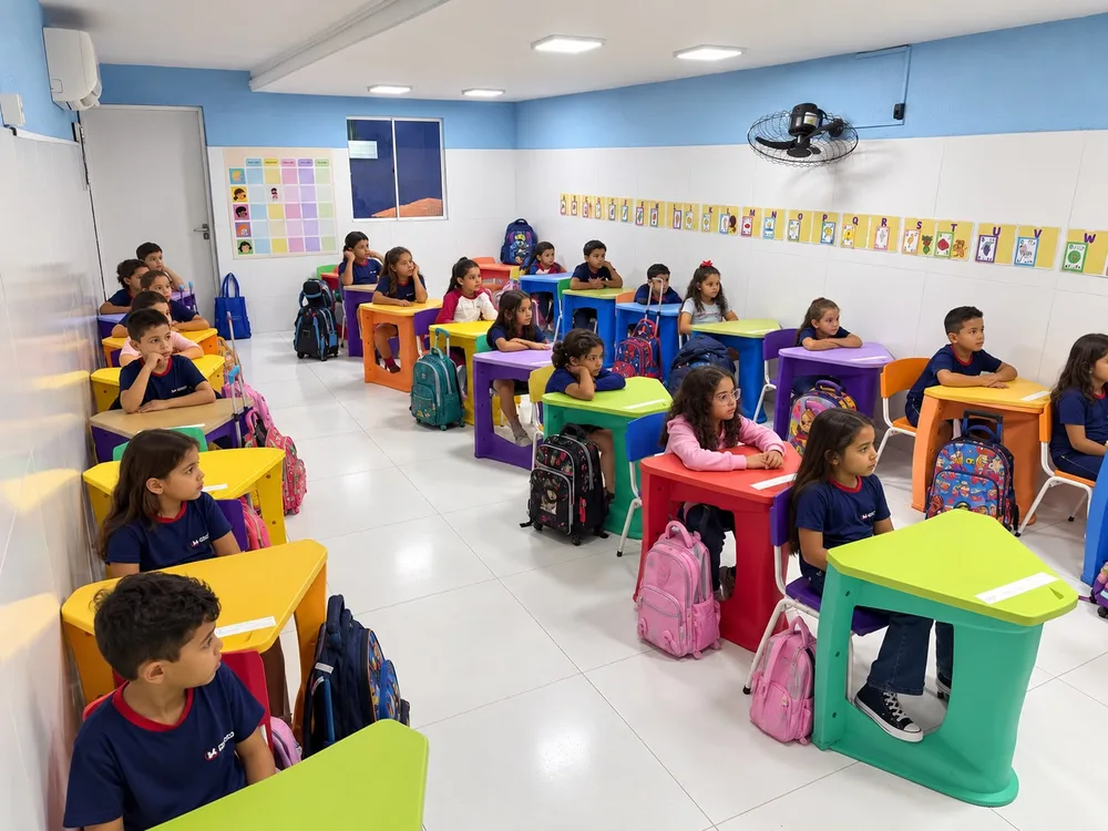 Turma de Educação Infantil do Colégio Modelo