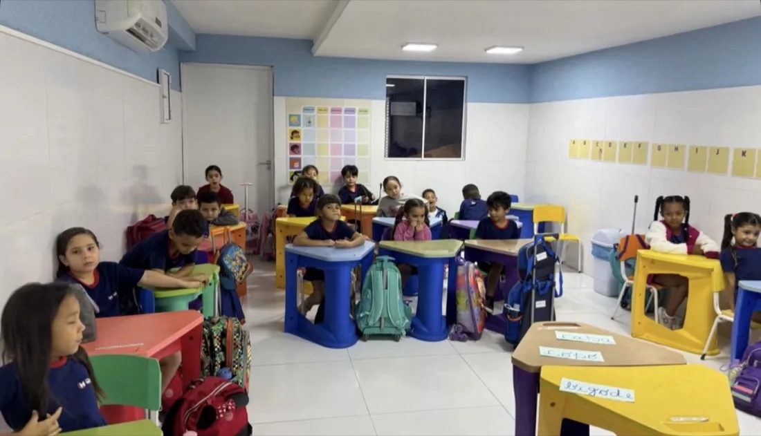 Turma de Educação Infantil do Colégio Modelo
